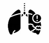 Silicosis lung icon